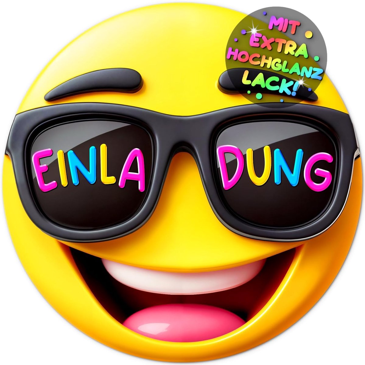 SnelShoppen - 12 Smiley Uitnodigingskaarten voor Kinderfeestjes, Emoji Kaarten voor Jongens en Meisjes, Verjaardag, Schoolstart, Tuinfeest, Themafeest