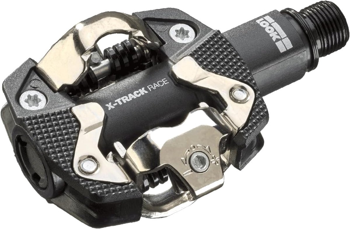 SnelShoppen - Pedalen MTB X-TRACK Race - SPD Compatibel - Composiet en Chromoly As - Betrouwbare Automatische MTB Pedalen met Brede Oppervlakte