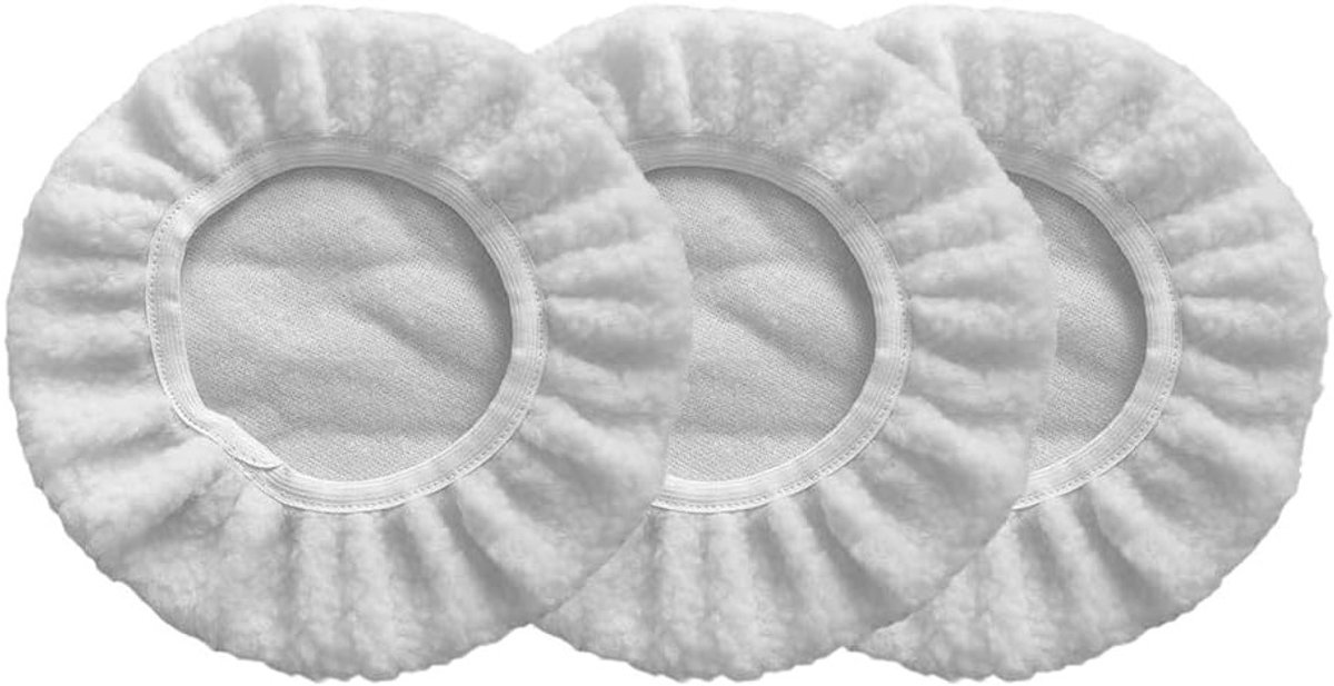 Zachte Microfiber Caps voor Polijstmachines 220 - 250 mm | Was- en Polijstzorg voor Auto's