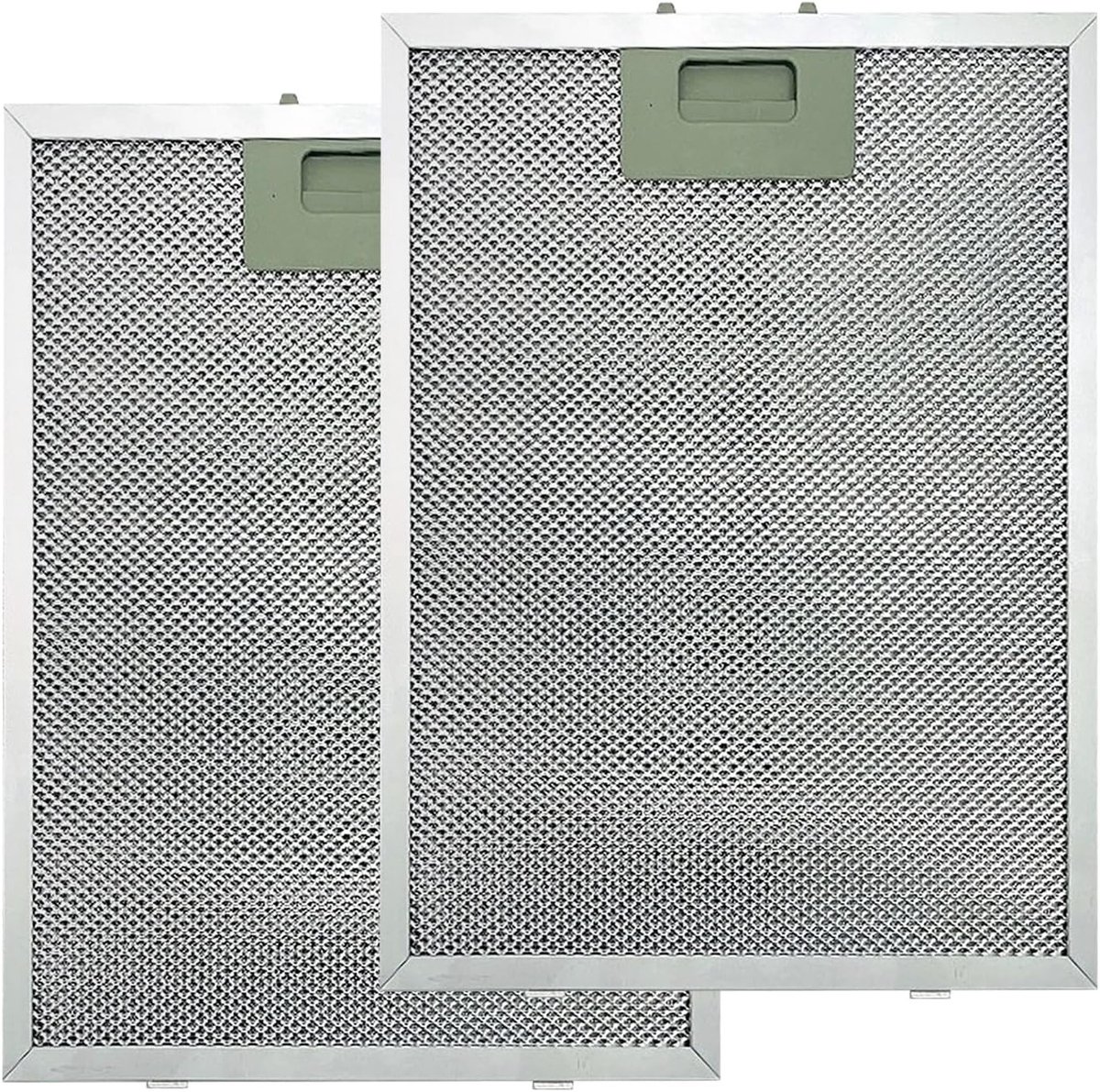 Set van 2 metalen vetfilters voor afzuigkappen universele aluminium mesh filters geschikt voor keukens en restaurants 260 x 230 mm
