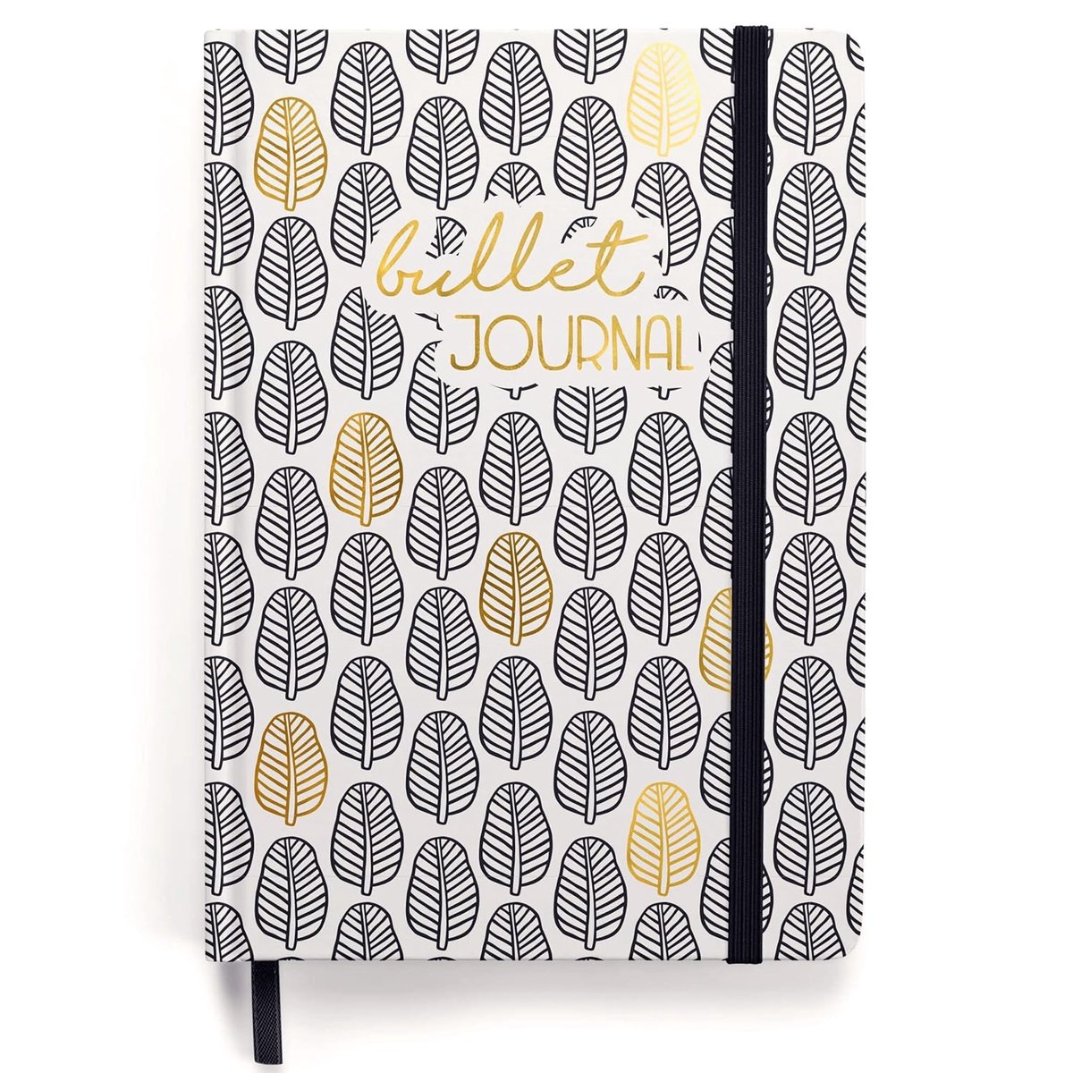 SnelShoppen - Premium Bullet Journal Starter Set - A5 Dotted Notebook 192 pages 120gsm - Inclusief Penhouder & Triangle Pocket - Perfect voor Creatiev
