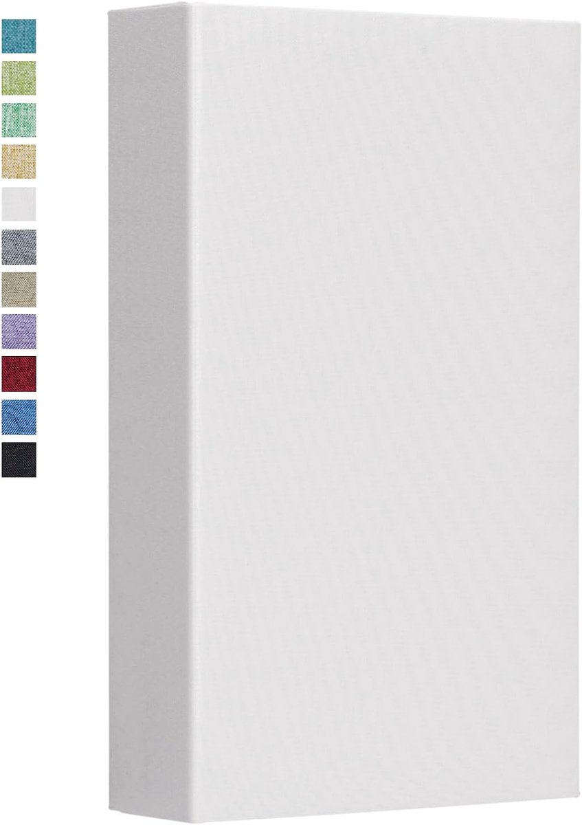 SnelShoppen - Fotoalbum Linen 6 x 4 inch - 300 Foto's - Grote Capaciteit - Wit - Perfect voor Bruiloft, Valentijnsdag, Kerst, Verjaardag