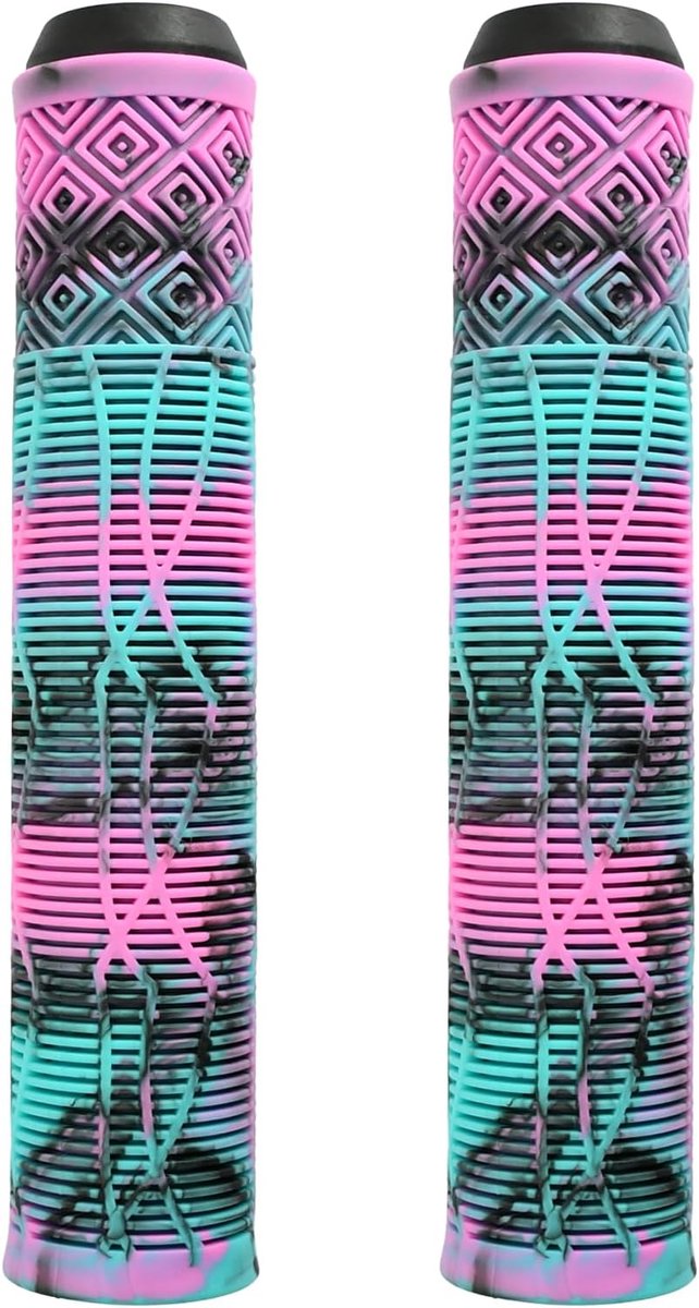 SnelShoppen - MTB Fiets Handvatten, Mix Kleur Handgrepen voor BMX, 160mm Stunt Scooter Fiets Handvaten, MTB Fiets Handlebar Accessoires, Zachte Materi
