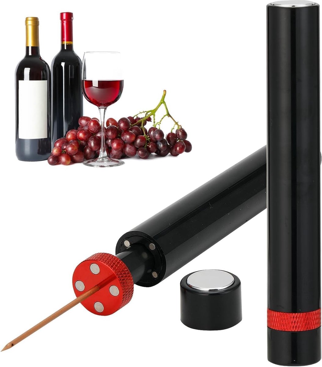 SnelShoppen - Professionele Kurkentrekker voor Valentijnsdag, Luchtdruk Flesopener, Draagbare Wijnflesopener met Pomp, Ideaal voor Feesten, Bars en Ge