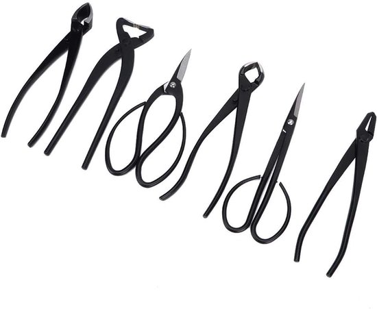 SnelShoppen - Professionele Bonsai Gereedschapset 7-delig RVS Scharen Kniptangen Draad Tangenset voor Bonsai Tuinieren met Opbergtas — afbeelding 3