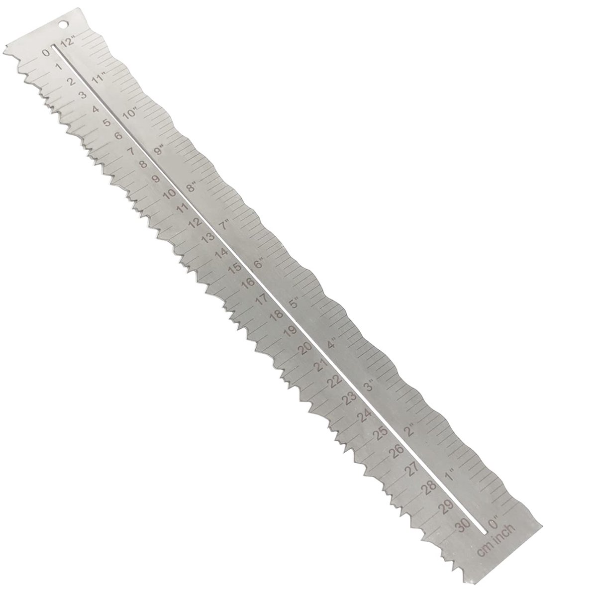 SnelShoppen - RVS Liniaal 30.5 cm voor Papier Snijden, Meetinstrument voor School, Kantoor, Architectuur, Tekenwerk en Creatief Gebruik