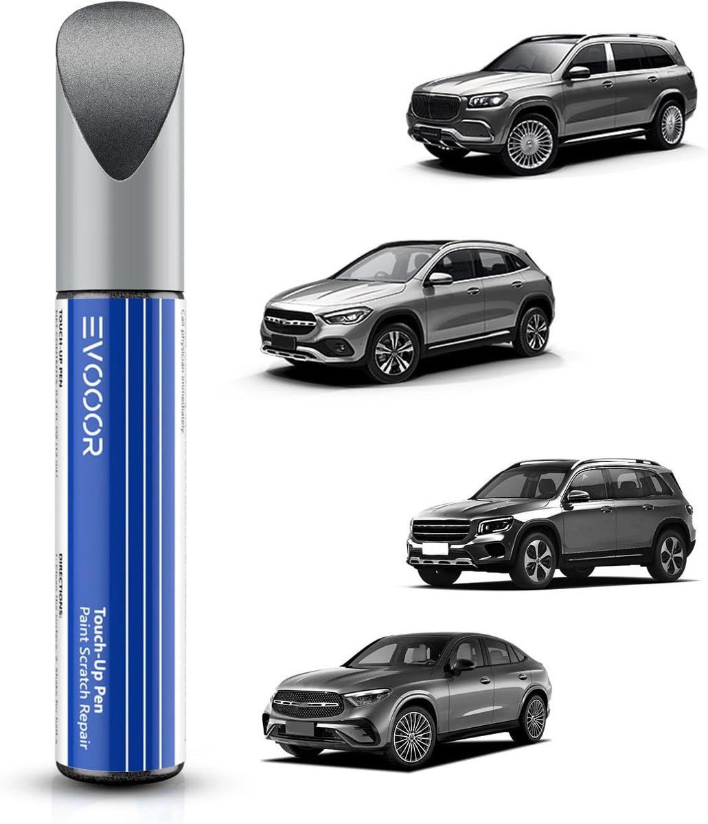 SnelShoppen - Palladium Silver Metallic Car Paint Retouching Pen voor Auto, Krassen Verwijderen, Snelle en Eenvoudige Oplossing voor Schade, Perfecte