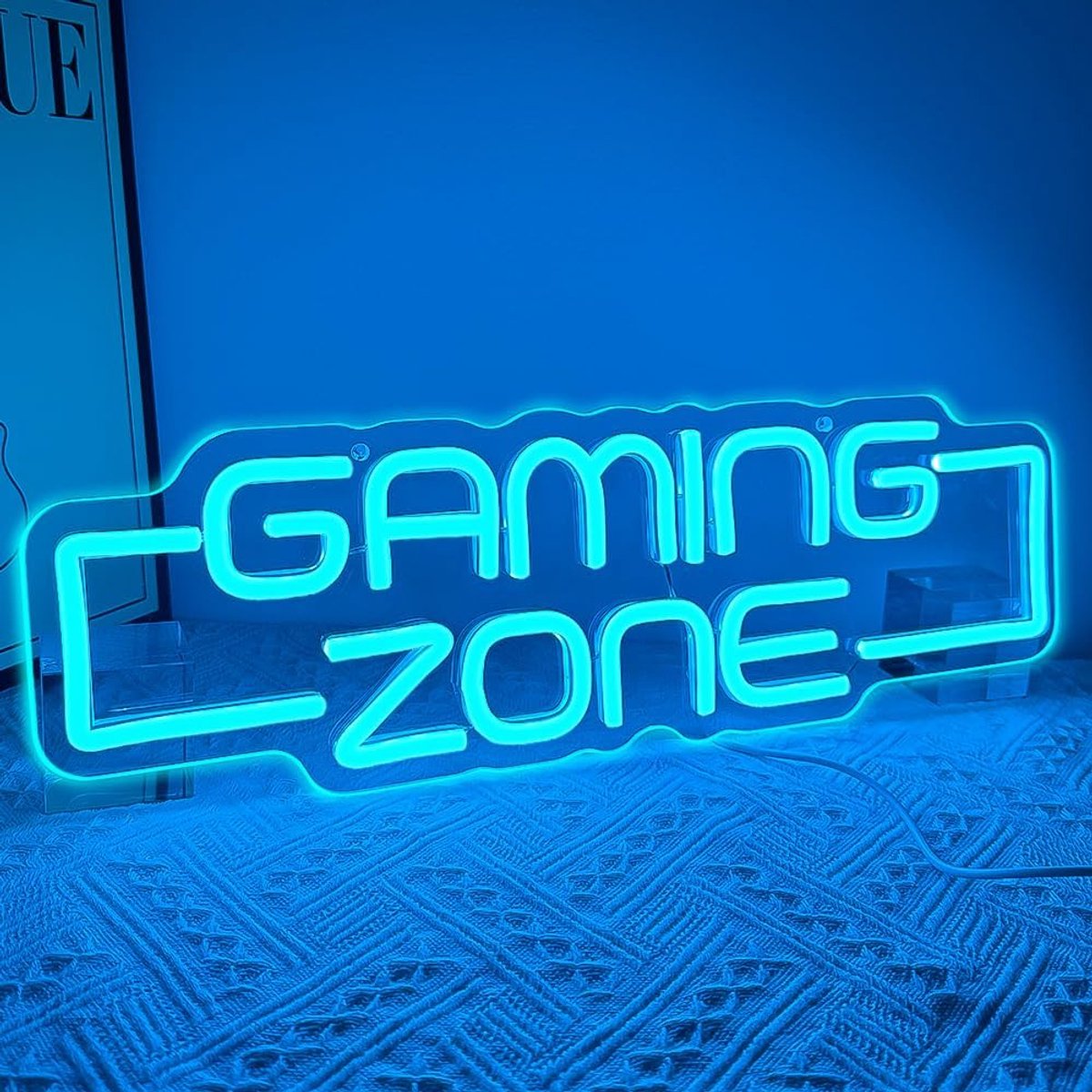SnelShoppen - Game Zone Neon Sign voor tienerkamers, LED Neon Lichtbord, USB-aangedreven wanddecoratie voor gamers, perfect als cadeau voor jongens en