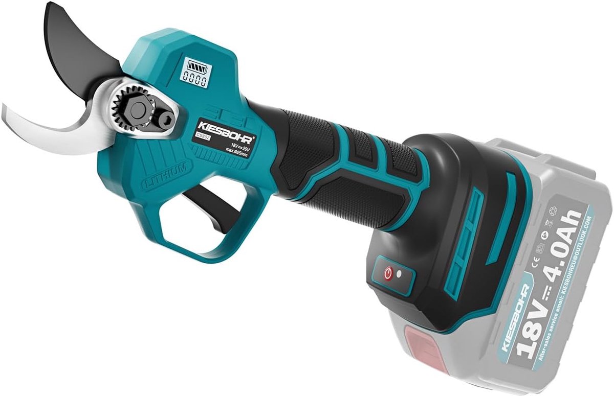 SnelShoppen - Accu Snoeischaar 25 mm - Draadloze Elektrische Secateurs met Veiligheidsschakelaar - Ergonomisch Handvat - Voor Tuin en Snoeiwerk - Comp
