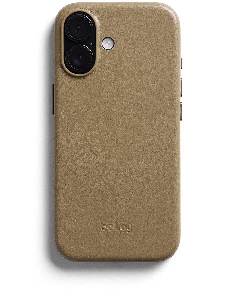 Bellroy Hoesje iPhone 17 – Perfecte Pasvorm – MagSafe Compatibel – Schokabsorberend en Premium Leer - Beige