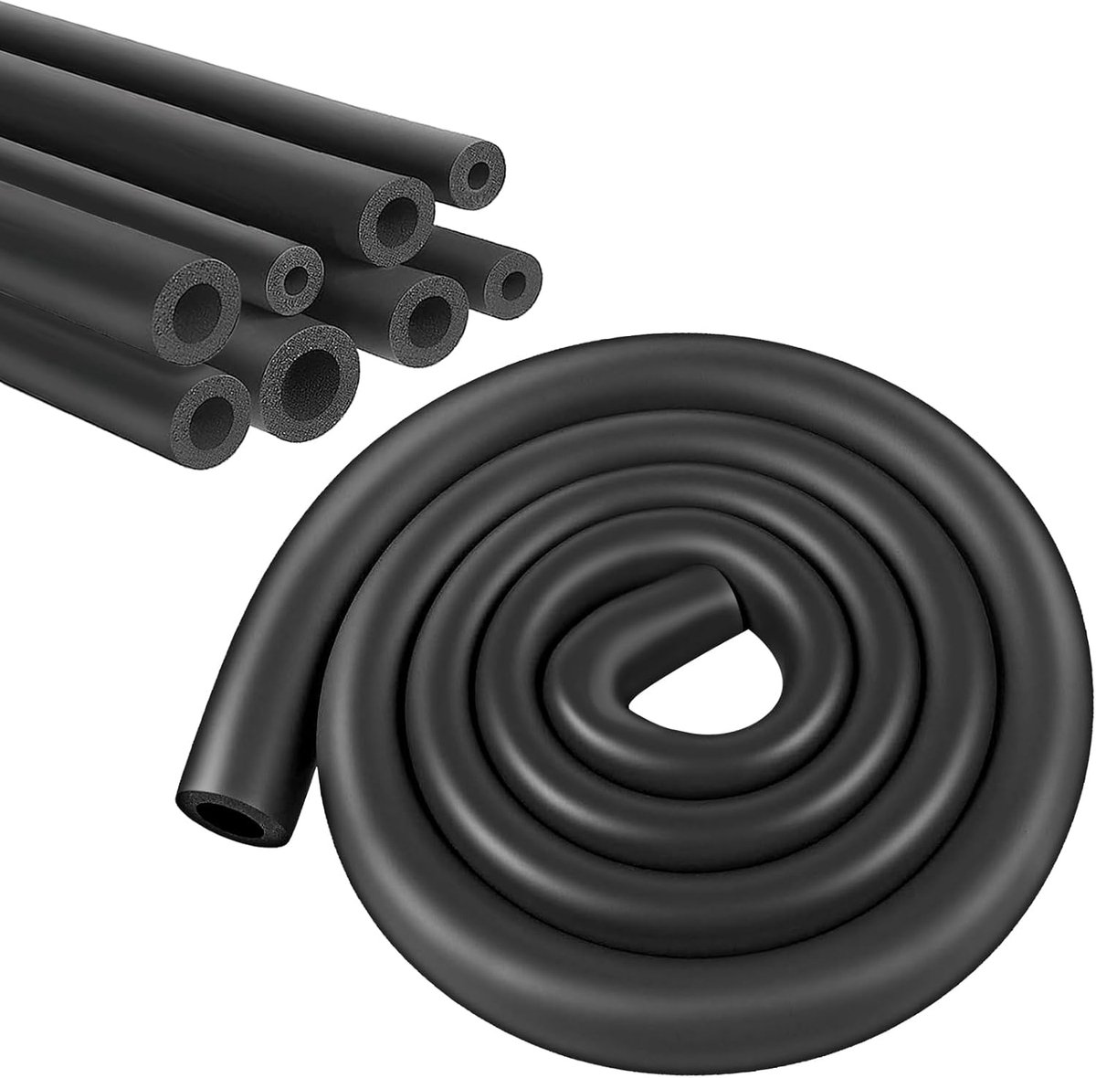 SnelShoppen - 2 Rollen 1.8 m Pijpisolatie Foam - 9 mm Wanddikte - Energiebesparende Isolatie voor Verwarmingsbuizen en Waterleidingen - Vorstbeschermi