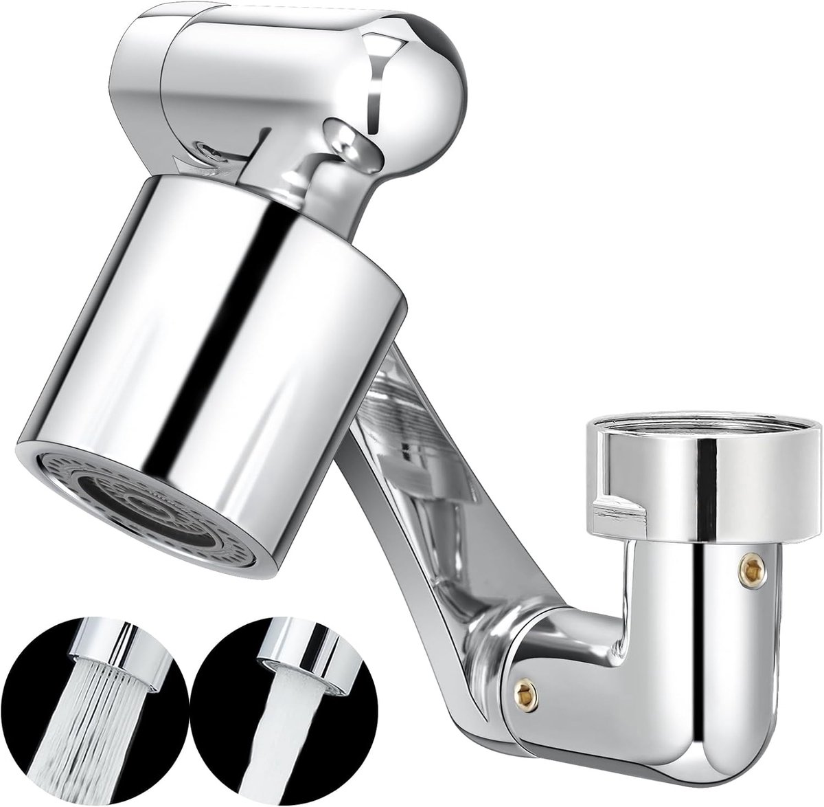 SnelShoppen - 1080° Rotating Tap Extension met 2 Jet Types, Multifunctionele Waterbesparende Perlator voor Keuken en Badkamer