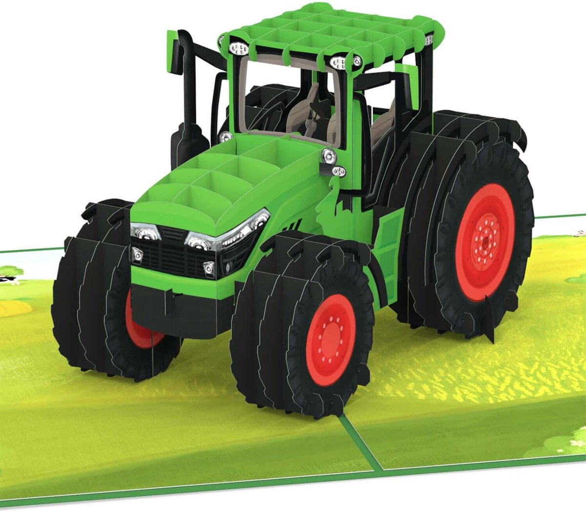 SnelShoppen - Papercrush Pop-up Kaart Tractor 3D Verjaardagskaart voor Kinderen, Boeren en Mannen, Grappige Groetkaart voor Feesten en Kinderverjaarda