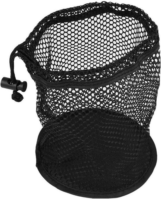 Golfbaltas Draagbaar - Opberghouder - Nylon - Lichtgewicht - Duurzaam - Dubbel Mesh Design - Voor 50 Ballen - Golfbalhouder — afbeelding 2