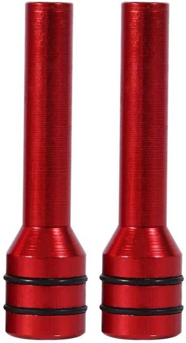 Autodeurslot-pins afdekking - Aluminium binnendeur slotknop-pinnen - Rood - Universeel ges