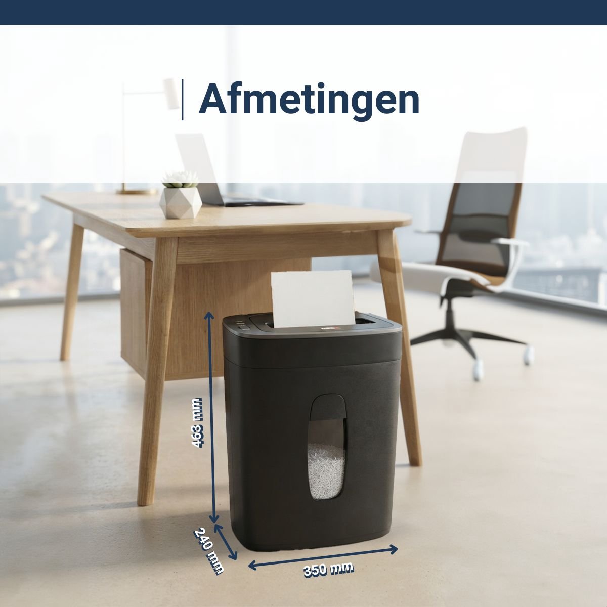 DESQ Papierversnipperaar - 12 vel - Slechts 60dB thumbnail 2