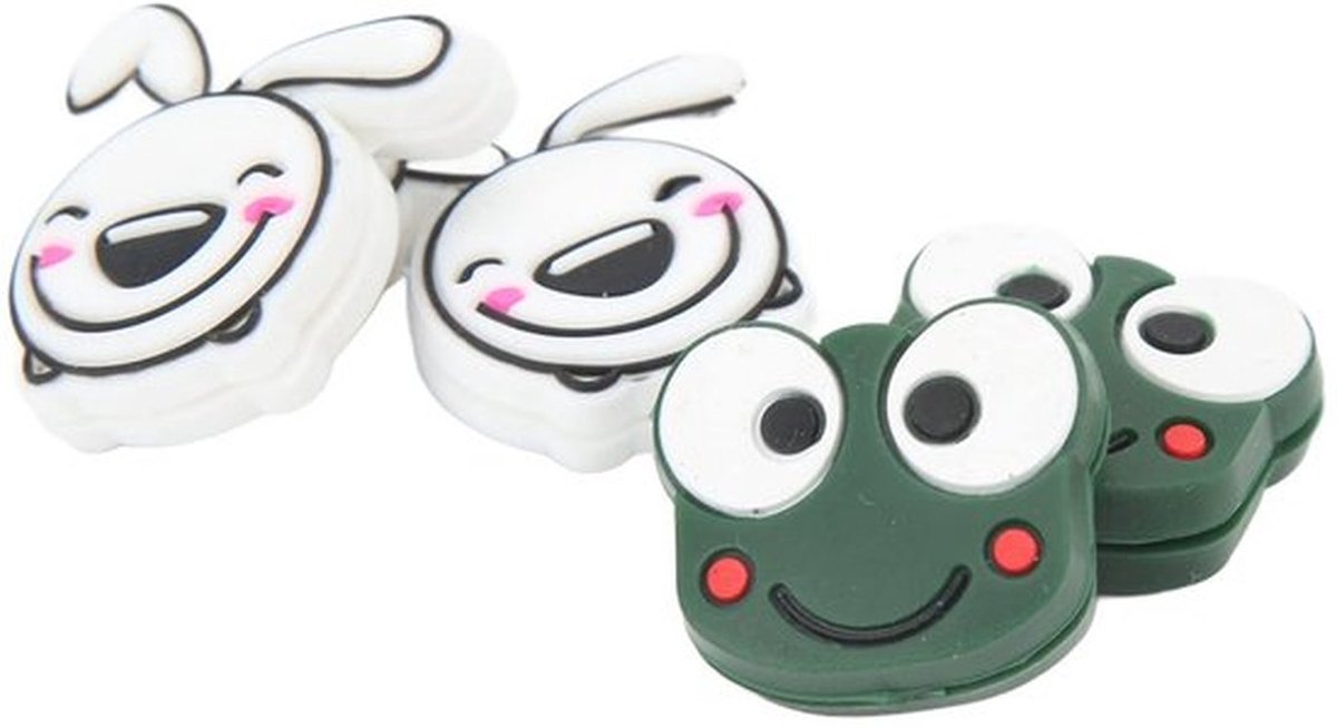 Tennisdempers Schokabsorberend - Cartoon Patroon - Comfortabel - Draagbaar - Lichtgewicht - Premium Siliconen Materiaal - Trillingsdemper