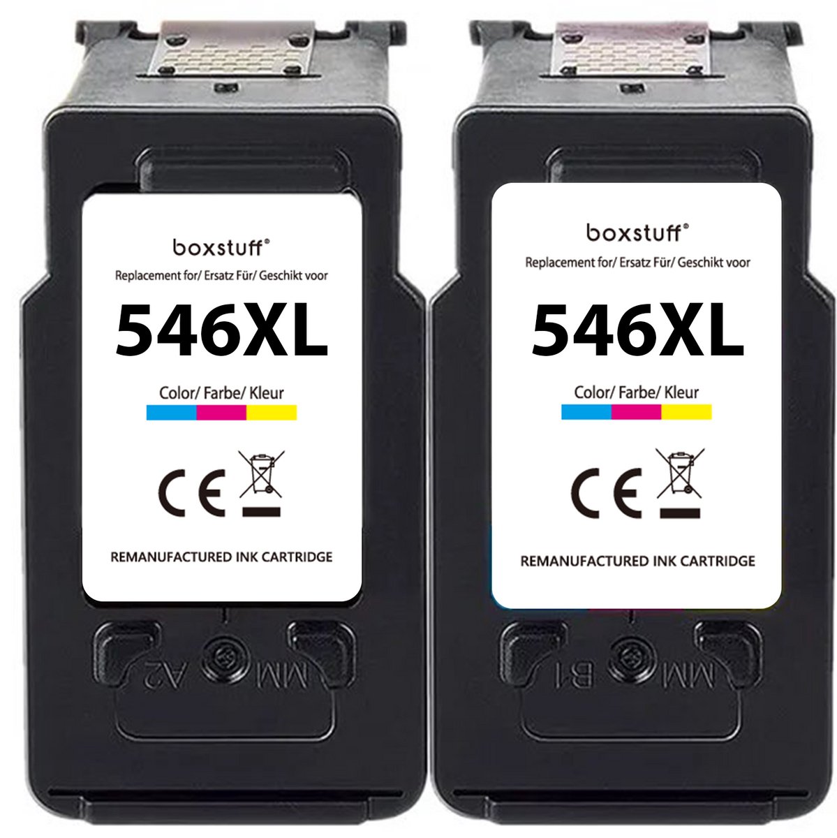 Boxstuff Inkt geschikt voor Canon CL-546 XL - Inkt Cartridge voor Canon Pixma TS205 / TS305 / TS3350 / TS3150 / TS3151 / TS3355 / TR4550 / TR4551 / MG2550 / MG2555 / MG2950 / MG2450 / MX495 / MX490 Printer - Multipack Kleur