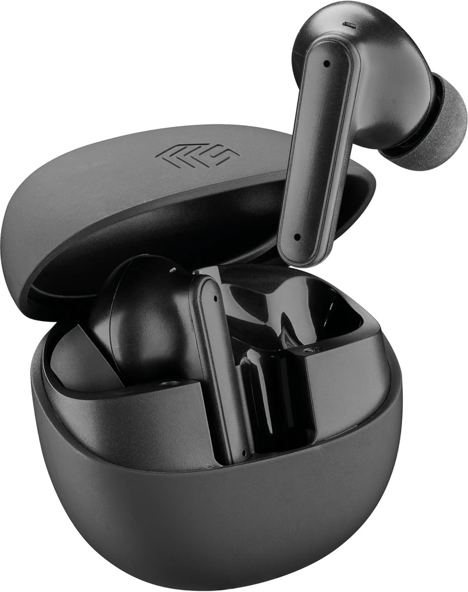 SnelShoppen - Draadloze Ergonomische Hoofdtelefoon met Actieve Ruisonderdrukking, Transparantiemodus, Bluetooth en 30 Uur Looptijd in Zwart voor Muzie