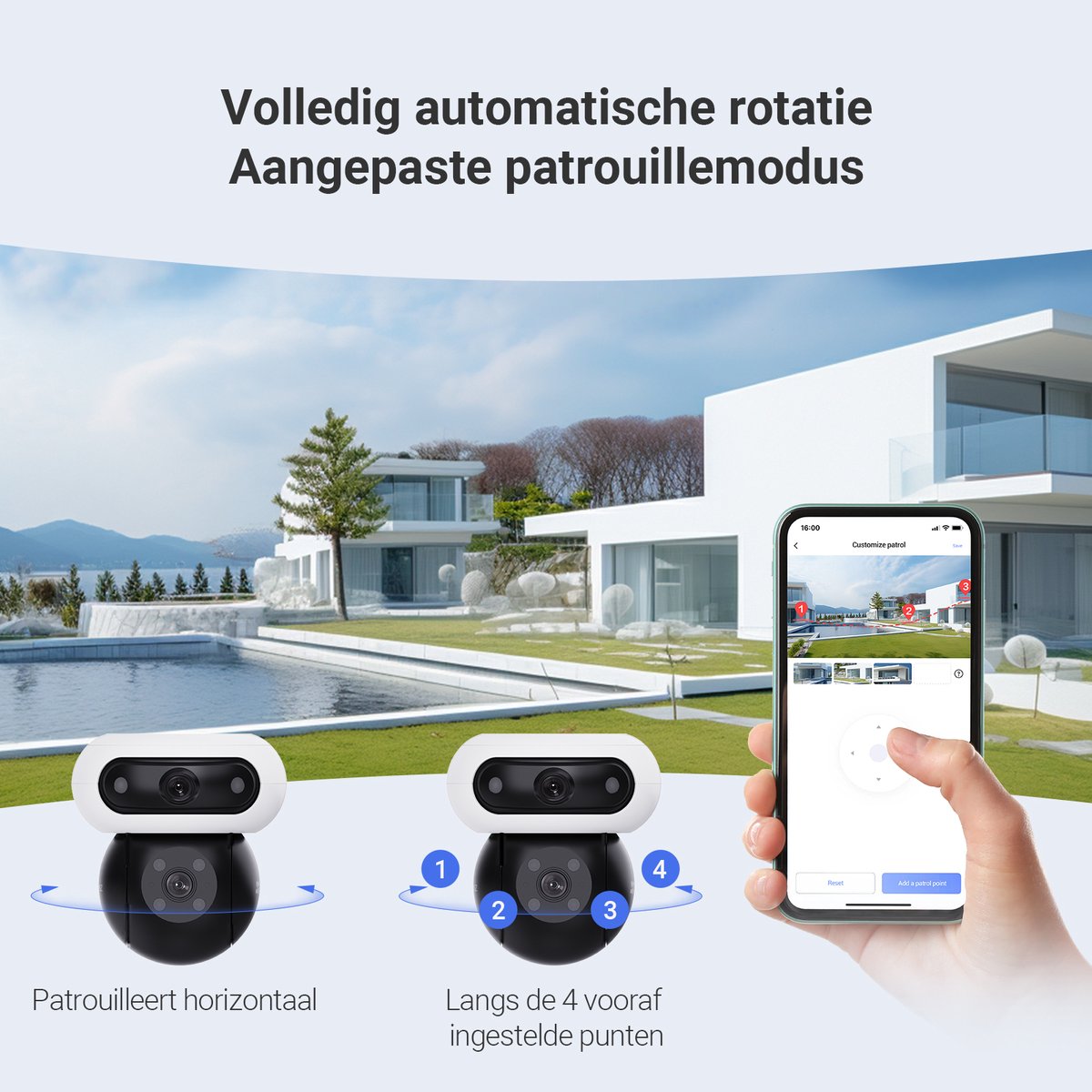 EZVIZ C90 Beveiligingscamera Outdoor 360° met Nachtzicht - afbeelding 3