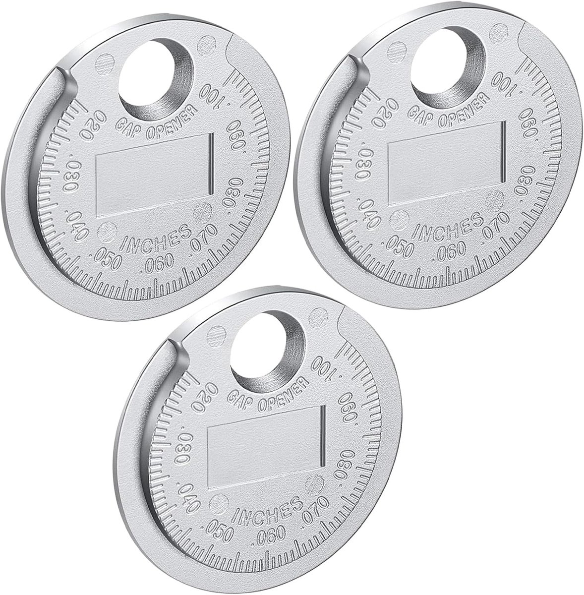 SnelShoppen - 3 Pcs Bougiegap Tools, Zinklegering Bougiegauge met Inch en Metric Schaal, Auto Accessoires voor Mechanica, Precisie Meetinstrumenten vo