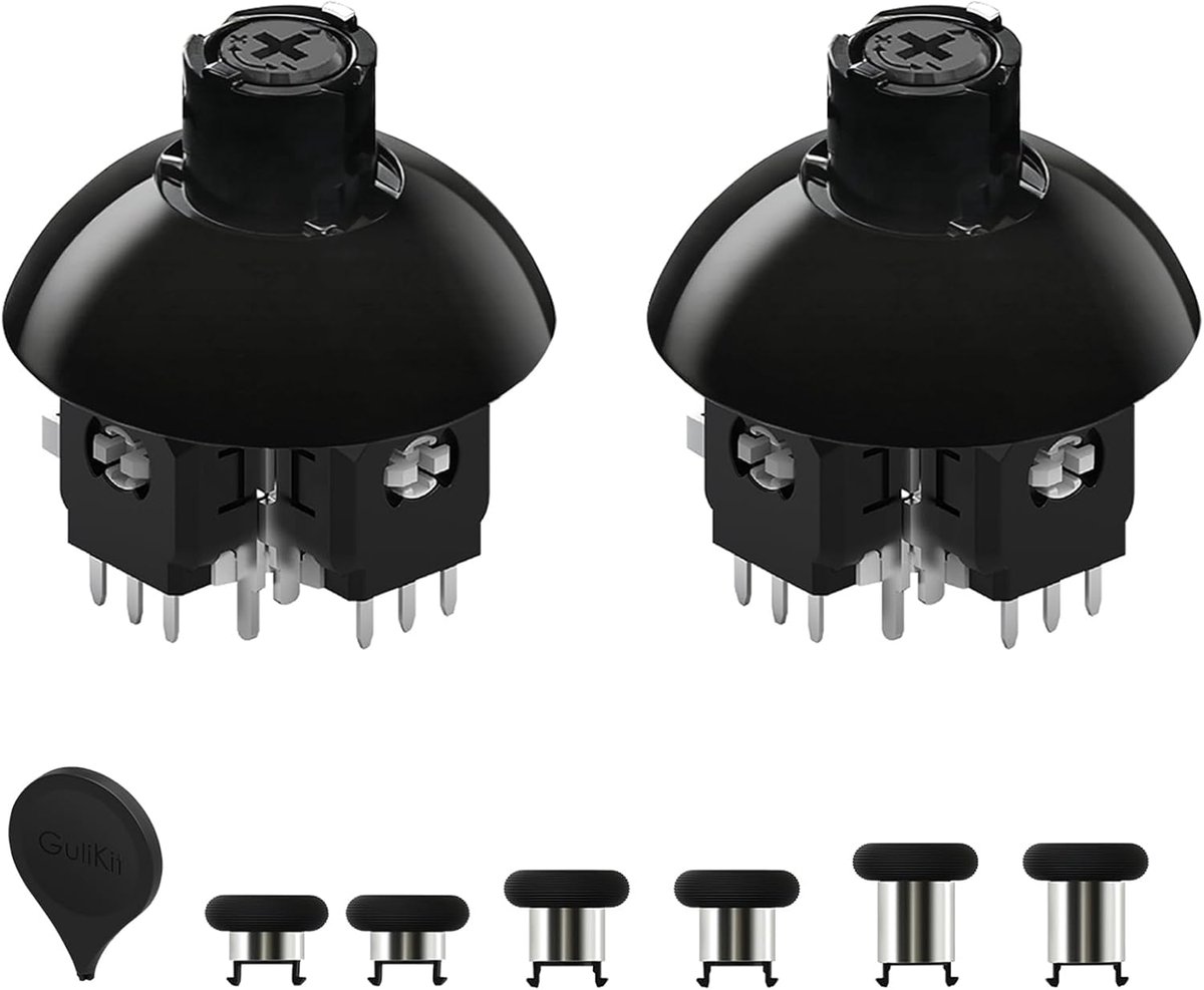 Thijox - AKNES GuliKit TMR Elektromagnetische Joysticks voor PS5 / PS5 Edge Controller - 720° Verstelbare Spanning Vervangingsjoysticks - Inclusief 3