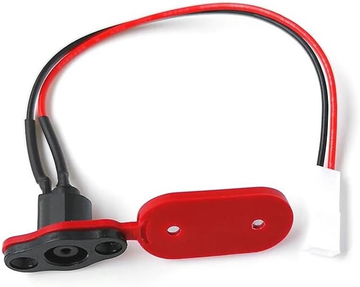SnelShoppen - DC Hollow Scooter Oplaadpoort met Stofbescherming voor Elektrische Scooter 1S M365 Pro Pro2 - Waterdichte Deksel, Duurzaam Koper-Nikkel