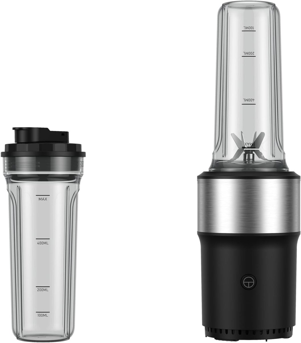 Thijox - 900W Persoonlijke Blender - Hoge Snelheid Smoothie Maker met RVS Messen, 700 ml Fles met Deksel voor Smoothies, Shakes en Onderweg