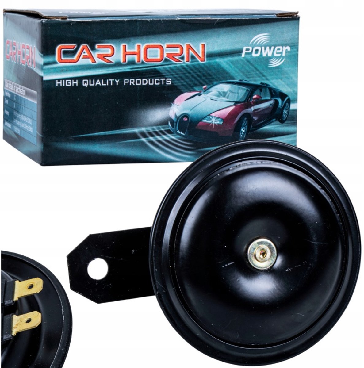 90 mm claxon 110 db - hoorn 12 volt - 430 hz toeter - auto toeter - signaalhoorn - gmp