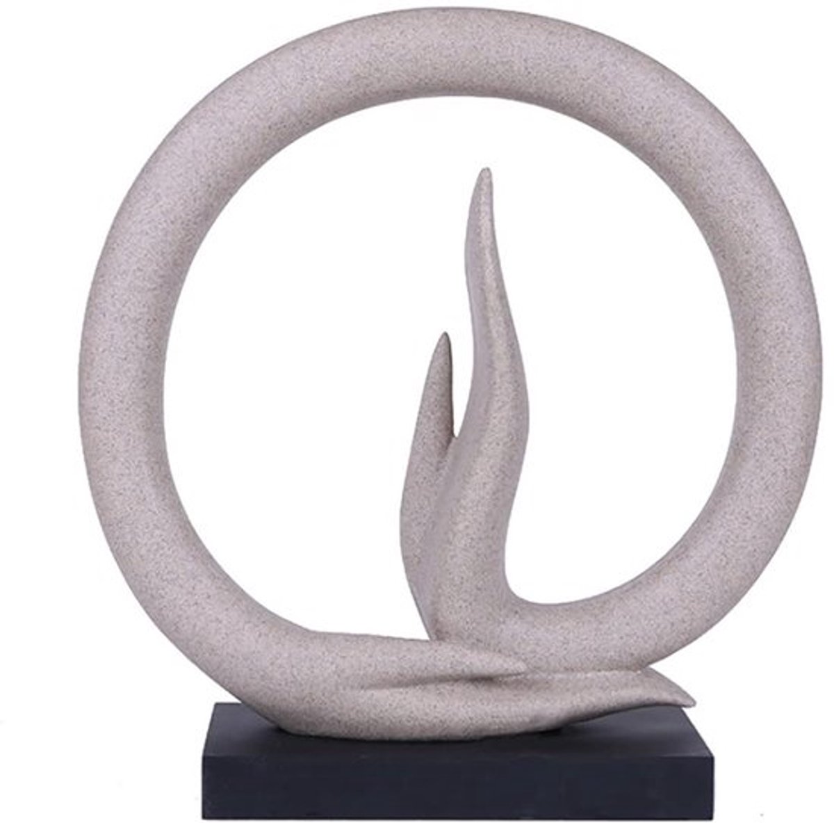 Boeddha Standbeeld Minimalistische Zandsteen - Decoratie Beeld - Yoga Ornament - Abstracte Sculptuur - Waterdicht - Hoogwaardige Afwerking - Decoratiebeeld