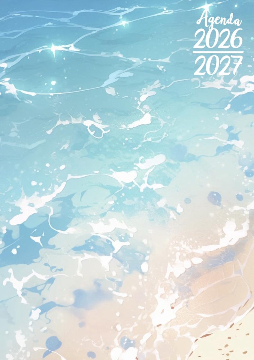SnelShoppen - Agenda Scolaire 2026-2027: Eau de Mer Manga | Dagelijkse Agenda 12x17 cm | Sept-Juli | Voor College, Lyceum & Studenten | Jongens & Meis