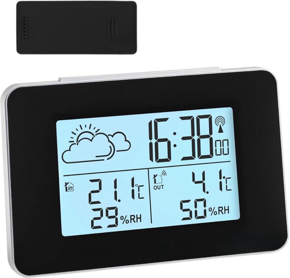 CLGP® Weerstations - Weerstation Met Buitensensor - Weerstation Met Buitensensor - Weerstation Draadloos Binnen Buiten