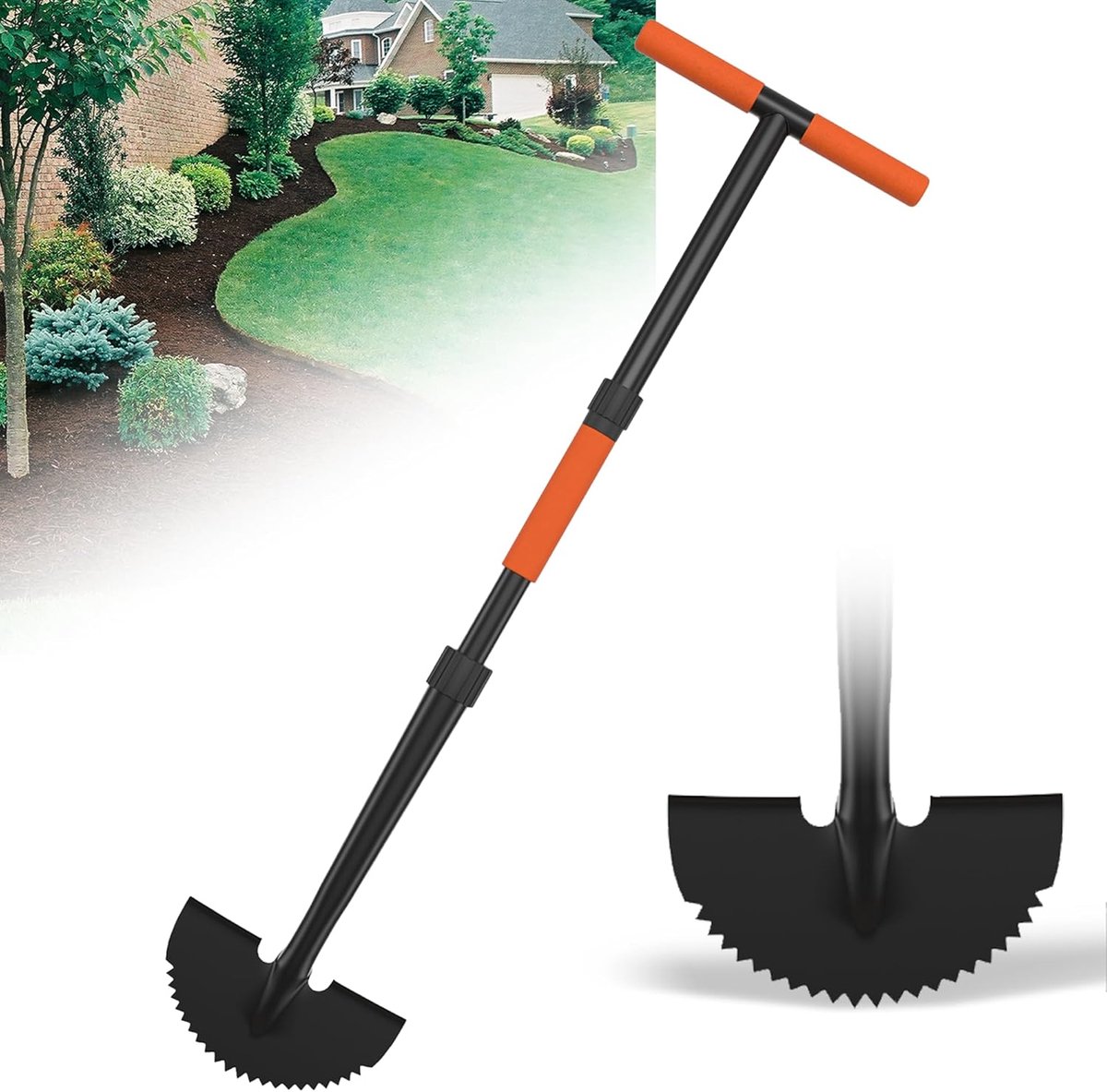 Handmatige Edger Gazongereedschap - 104 cm - Krachtige Gras- en Trottoirkantenmachine