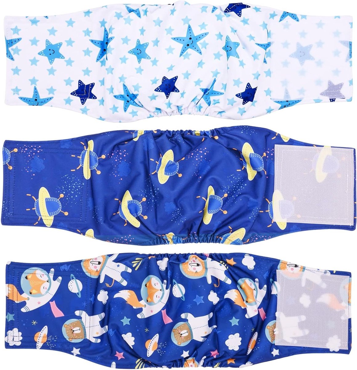 Herbruikbare hondenluiers voor reuen, wasbare en super absorberende puppybroekjes, 3 stuks voor kleine en middelgrote honden, hygiënische oplossing voor huisdieren