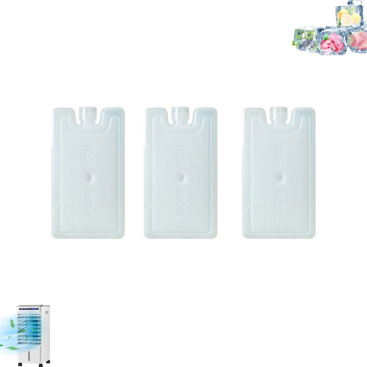 3 stuks - koelpack - Herbruikbare koelpack - Koelpack met gel voor langdurige koeling - Slanke, lekvrije koelpack - Schokbestendige koelpack met ijskristallen - Geschikt voor lunchboxen, kamperen, reizen, picknicks, strand en auto's