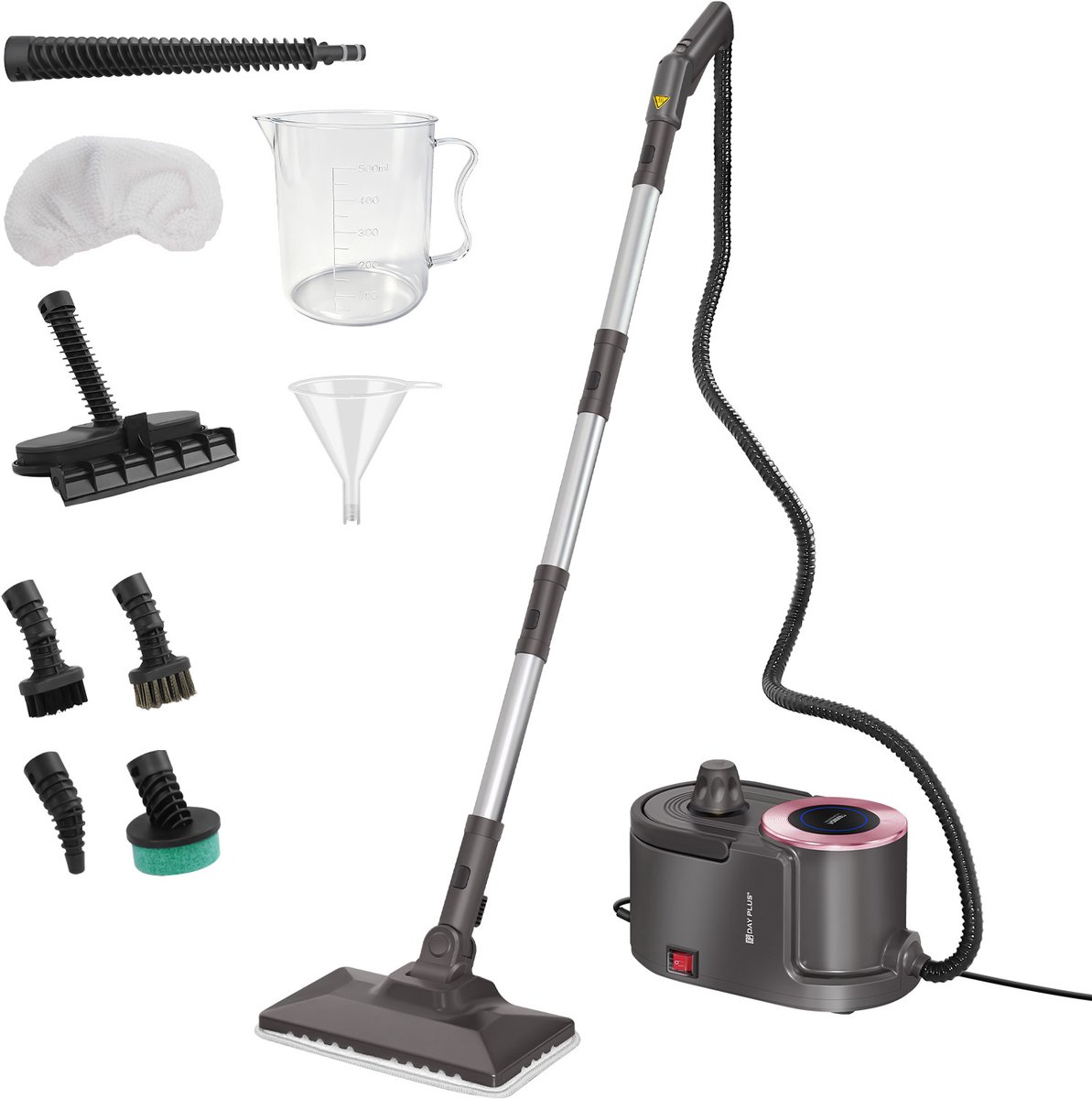 Stoomreiniger Van 2000W Voor Vloeren, Tapijt en Bekleding – Multifunctionele Stoommop Met Een Groot Reservoir Van 1,9L