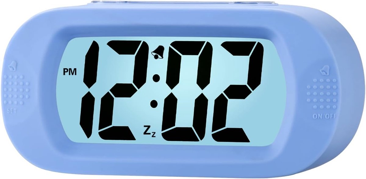 SnelShoppen - Digital Alarm Clock Reiswekker met Slaapfunctie en Nachtlampje, Eenvoudig in te Stellen, Ideale Alarmklok voor Kinderen, Opstijgend Gelu