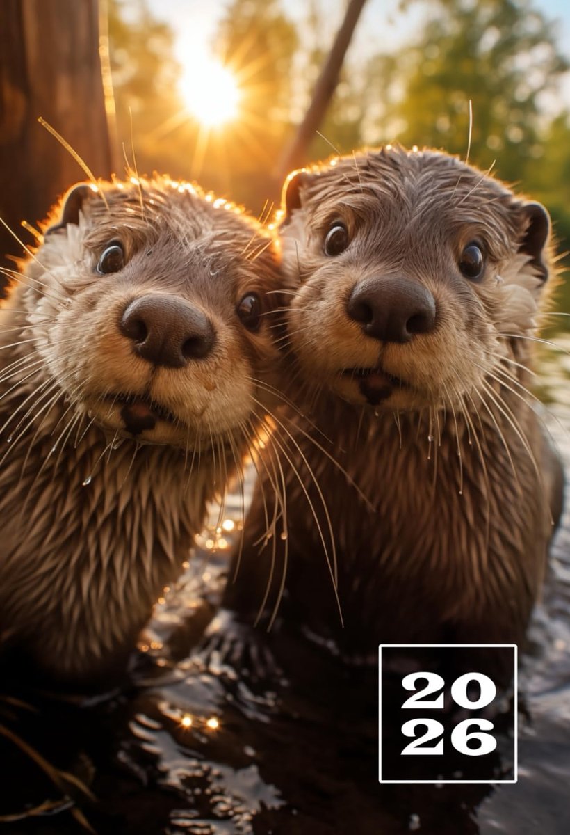SnelShoppen - 2026 A6 Wochentaschenkalender | Compacte Mini Agenda | 1 Week op 2 Bladzijden | Schattige Otter Illustraties | Ideaal voor School, Werk