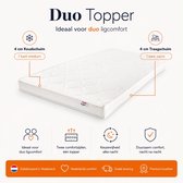 Topdekmatras Tencel Flip Topper - twee hardheden - Duo - Topper 160x210cm - Traagschuim/ Koudschuim Hybride - 12cm dik - Orthopedisch