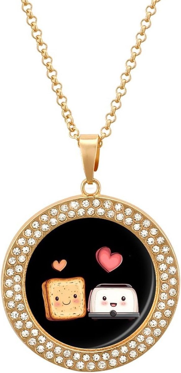 Broodrooster Ketting Hanger Sieraden Outfit Specialer Verstelbaar Ontwerp Niet Gespecificeerd Zilverkleurig