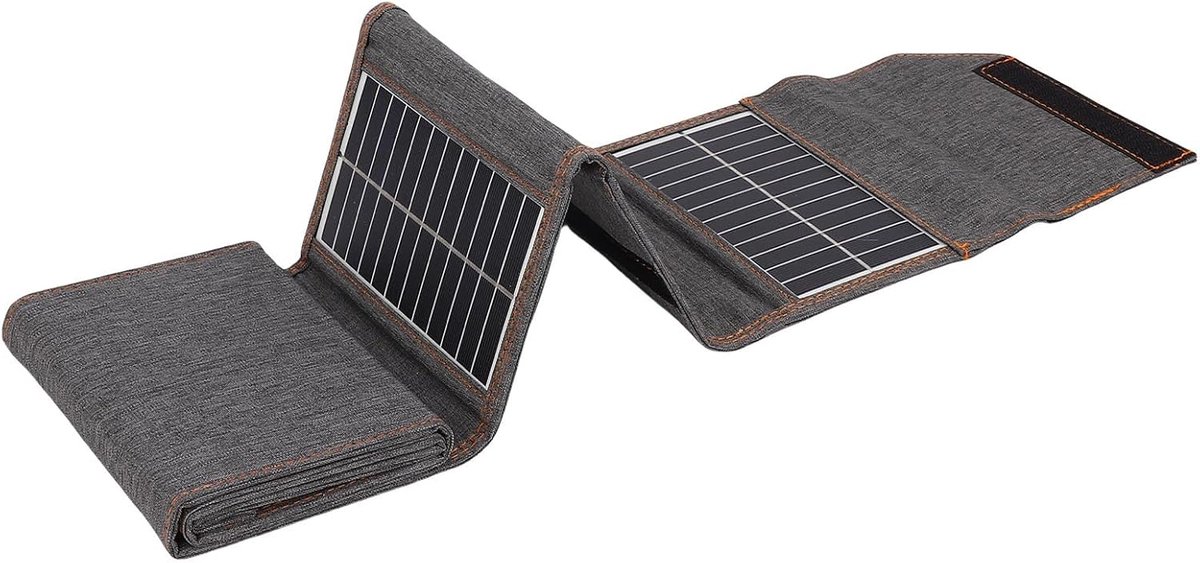 Draagbare Zonnepaneel - Opvouwbare Lader - Buiten Opladen - Hoge Conversie - 16W - Zwart