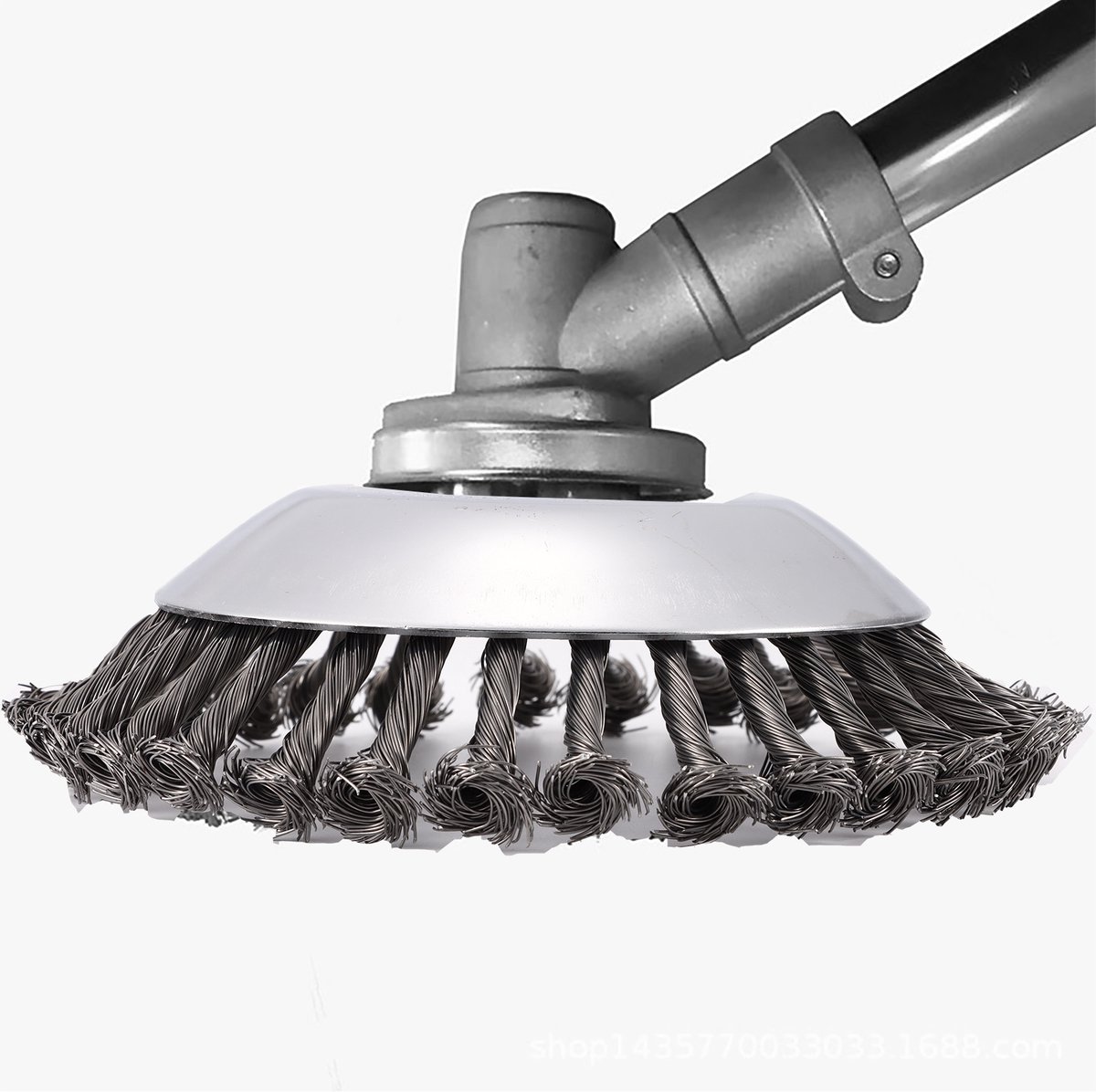 Lemonbest Onkruidborstel voor Bosmaaier - 8 Inch RVS Draadborstelkop - Voegborstel voor Grastrimmer en Kantenmaaier