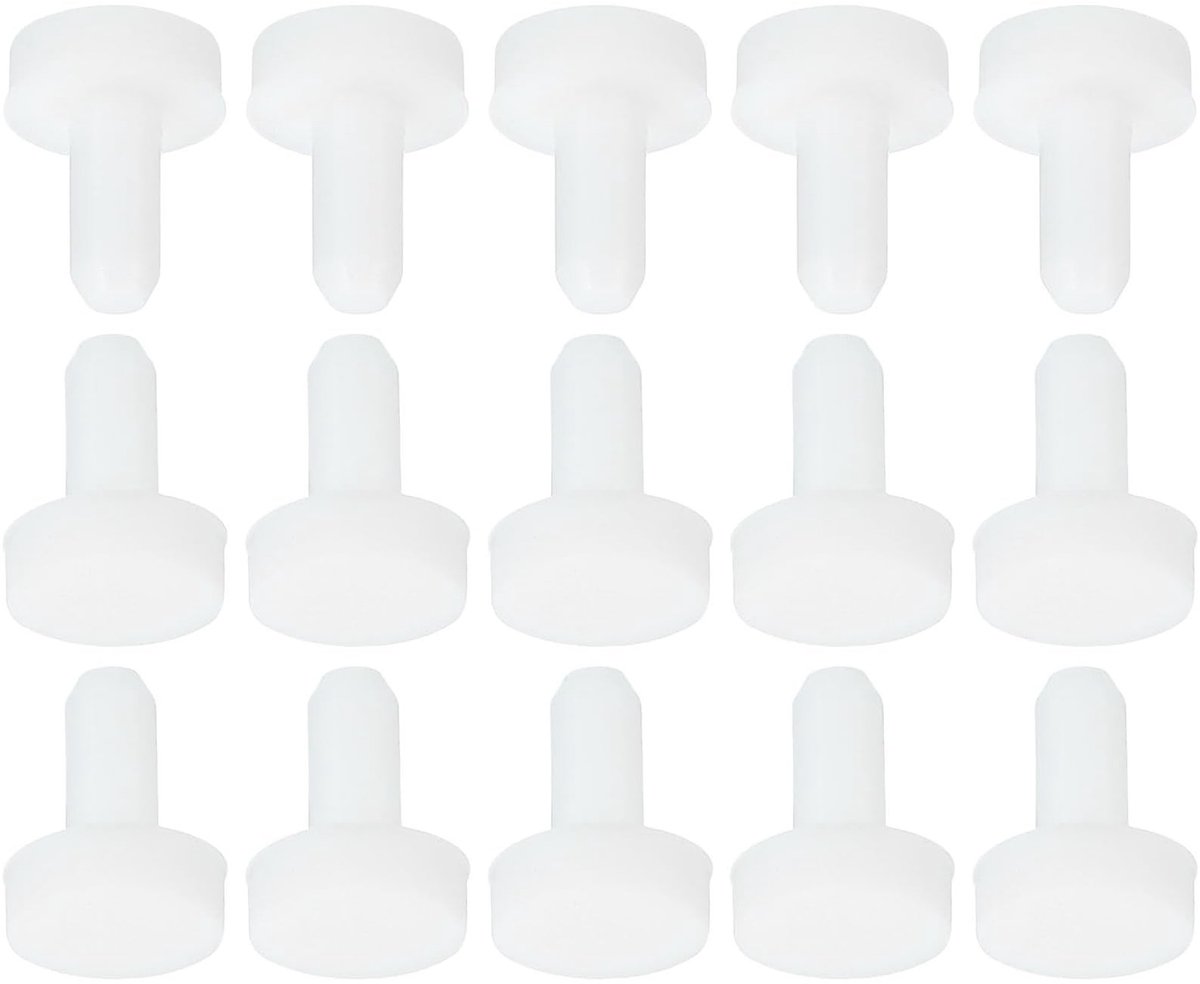 Dailygoods- Stopper Zachte Flexibele Siliconen - Rubber Plug - 15 Stuks - Voor 2.8-3mm Gat - Duurzaam - Antislip