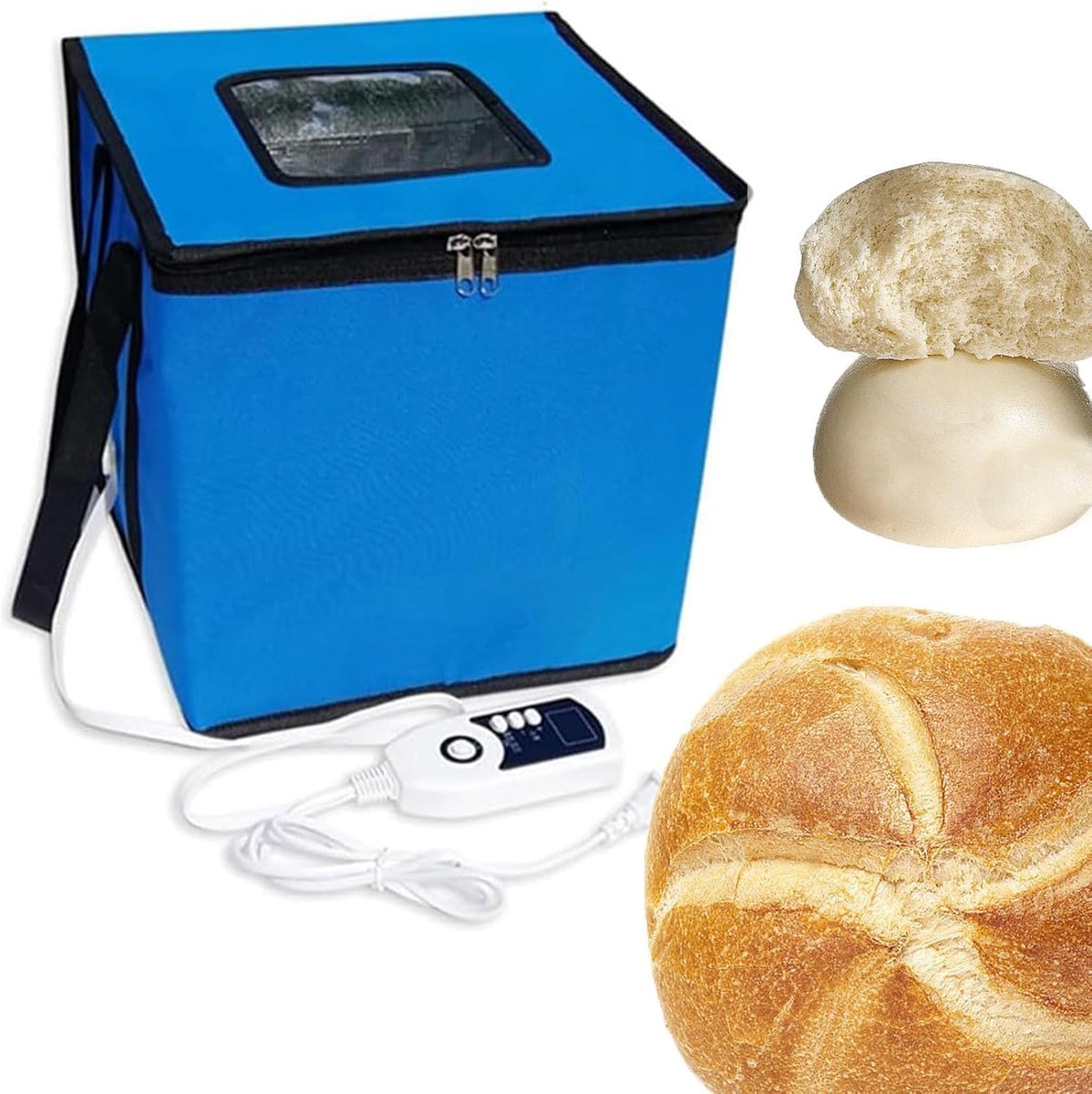 Deeg Proofer - Brood Gister - Zuurdesem Bakken - Constante Temperatuur - 27x27cm - Grijs