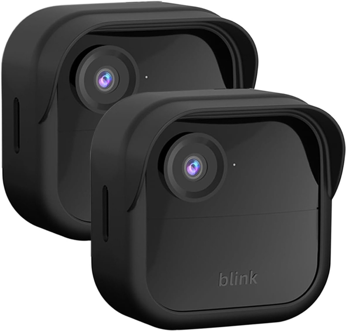 Camera Beschermhoes - Veiligheidshuis - Buitenbeveiliging - Weerbestendig met rand - 2 stuks - Zwart
