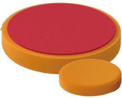 Wax Applicator Pads - Polijstblokken Spons - Auto Polijsten - Schuin Dubbellaags Ontwerp - 15x15x2.5 cm - Oranje