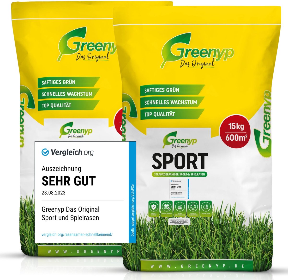 Dailygoods- Sportgras 30kg voor 1200m² - Duurzaam Graszaad - Snelkiemend - Speelgazon - Herstelgazon - Hoge kwaliteit zaaigoed