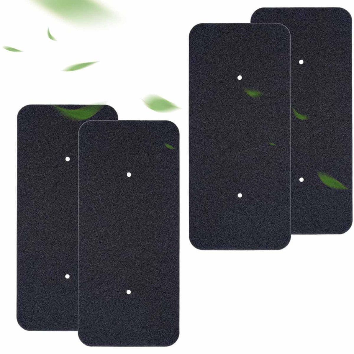 Dailygoods- Filterset 4 Stuks - Geschikt voor Hoover/Candy - Sponsdroger/Condensdroger - Schuimstoffilter - Afmeting 275 x 125 mm - Drogerfilter