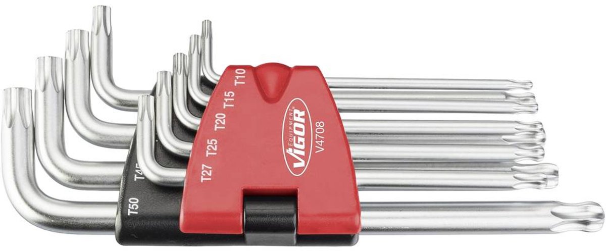 Vigor V4708 Haakse schroevendraaierset 1 stuk(s)