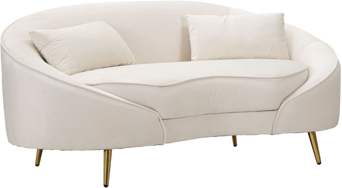 Mauro Ferretti Bank 2 Seaters Oslo With Cushions Cream 148×84×68 cm